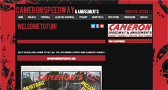 Desktop Screenshot of cameronspeedway.com